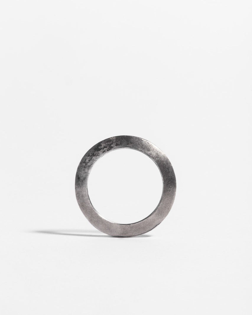 Silver disc ring