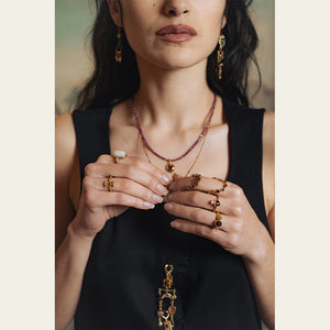 Sacha heart flame ring
