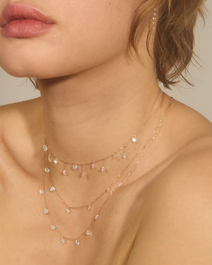 Danaé necklace five diamonds 0.45 cts