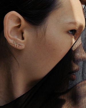 Simple grid earrings
