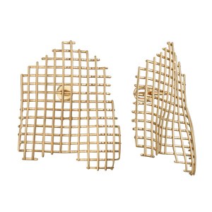 Small grid mono earring