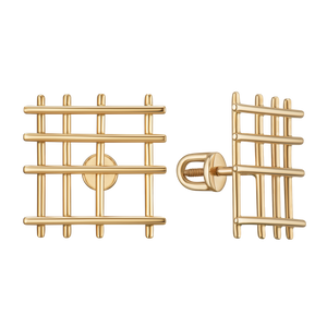 Square grid earrings S