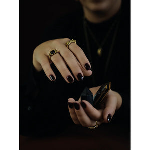 Aya lion pivot ring