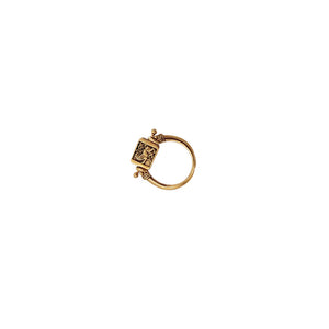 Aya lion pivot ring