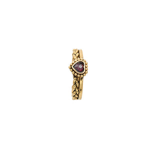 Sacha Heart Braid Ring