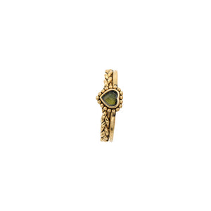 Sacha Heart Braid Ring