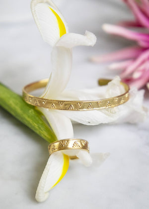 Bangle in silver-gilt Tatiana