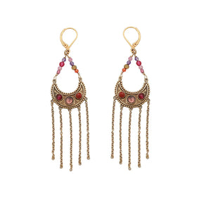 Isha Moon Chain Earrings