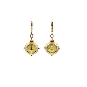 Custom earrings: clover symbol