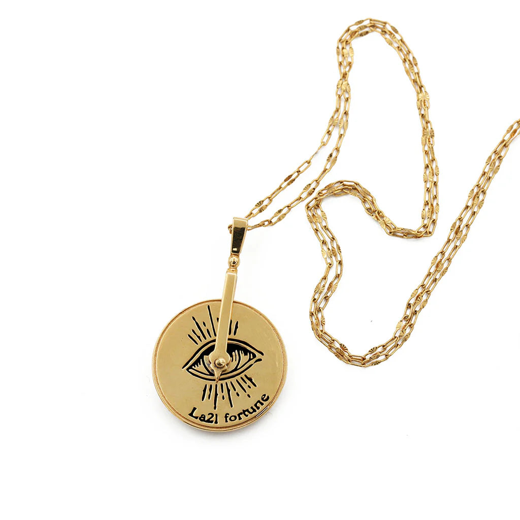 Sacha wheel of fortune necklace