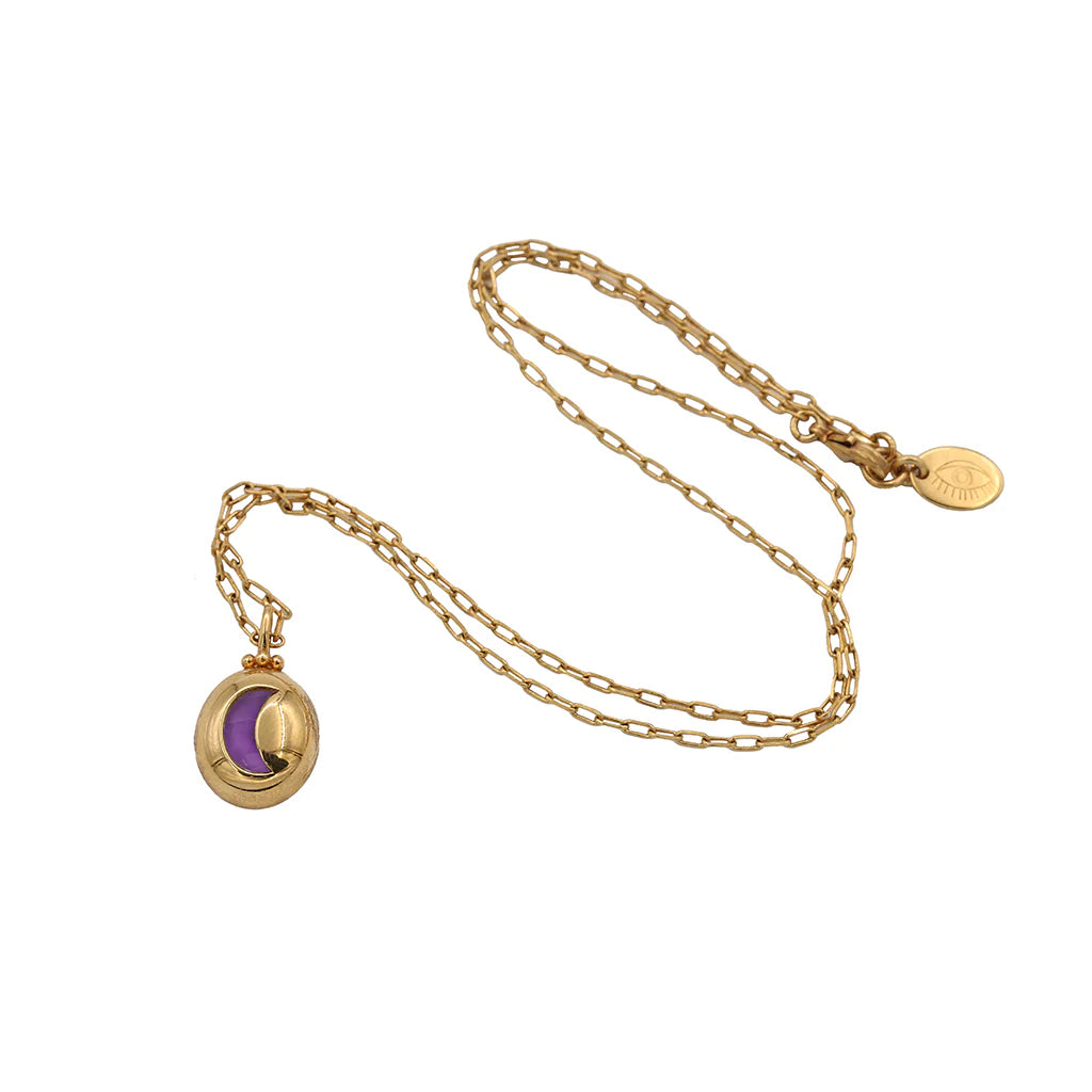 Custom necklace: moon symbol