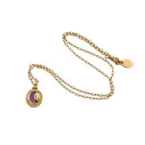 Custom necklace: moon symbol
