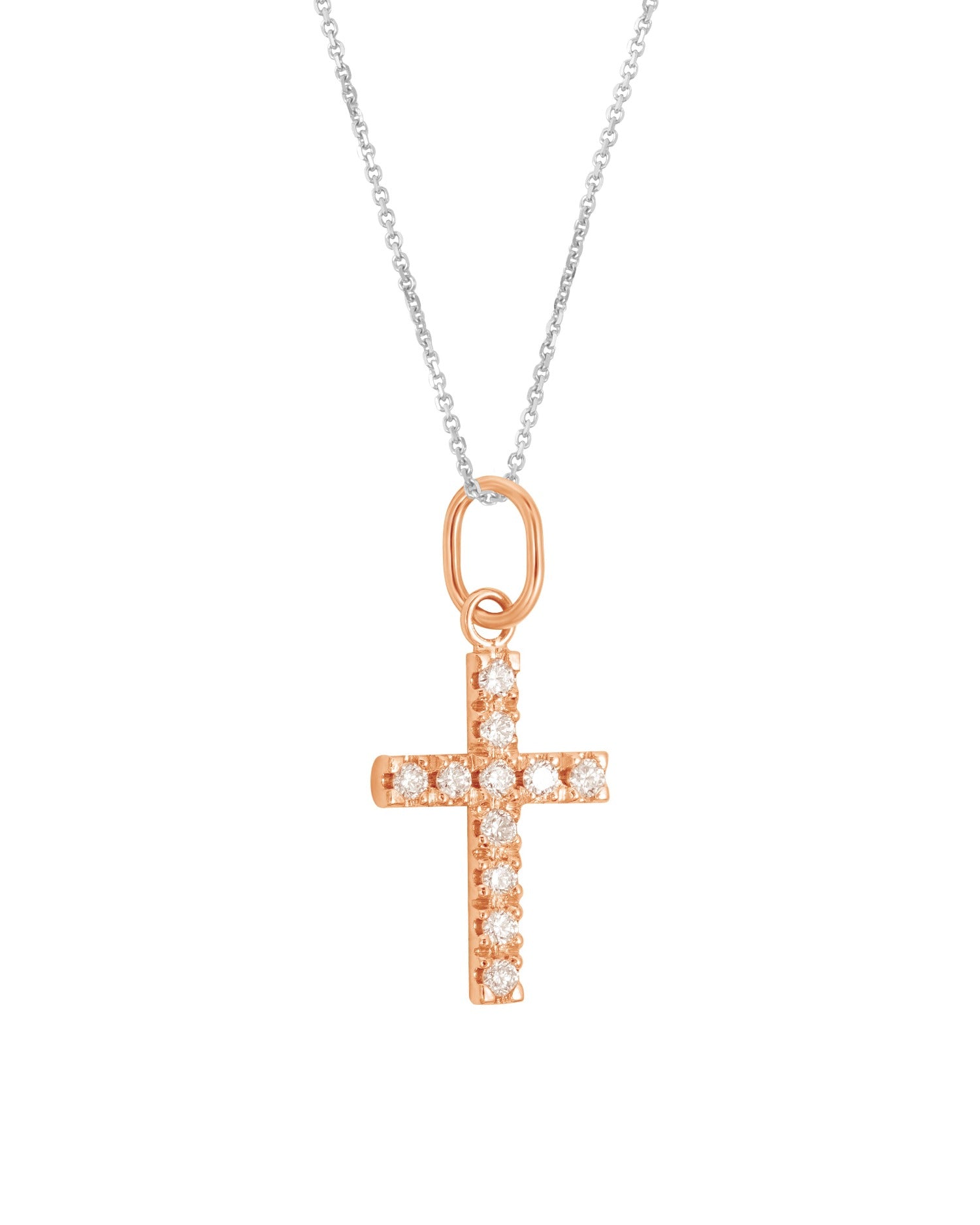 Cross diamond charm