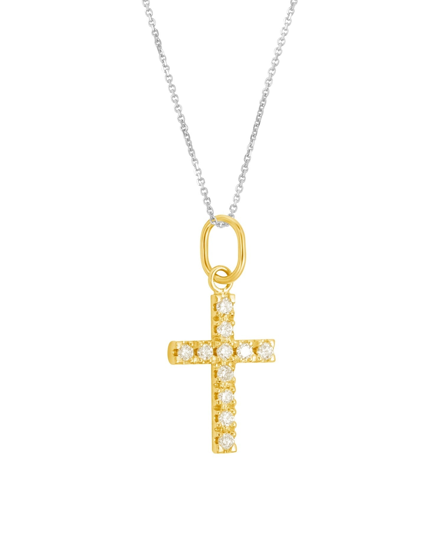 Cross diamond charm