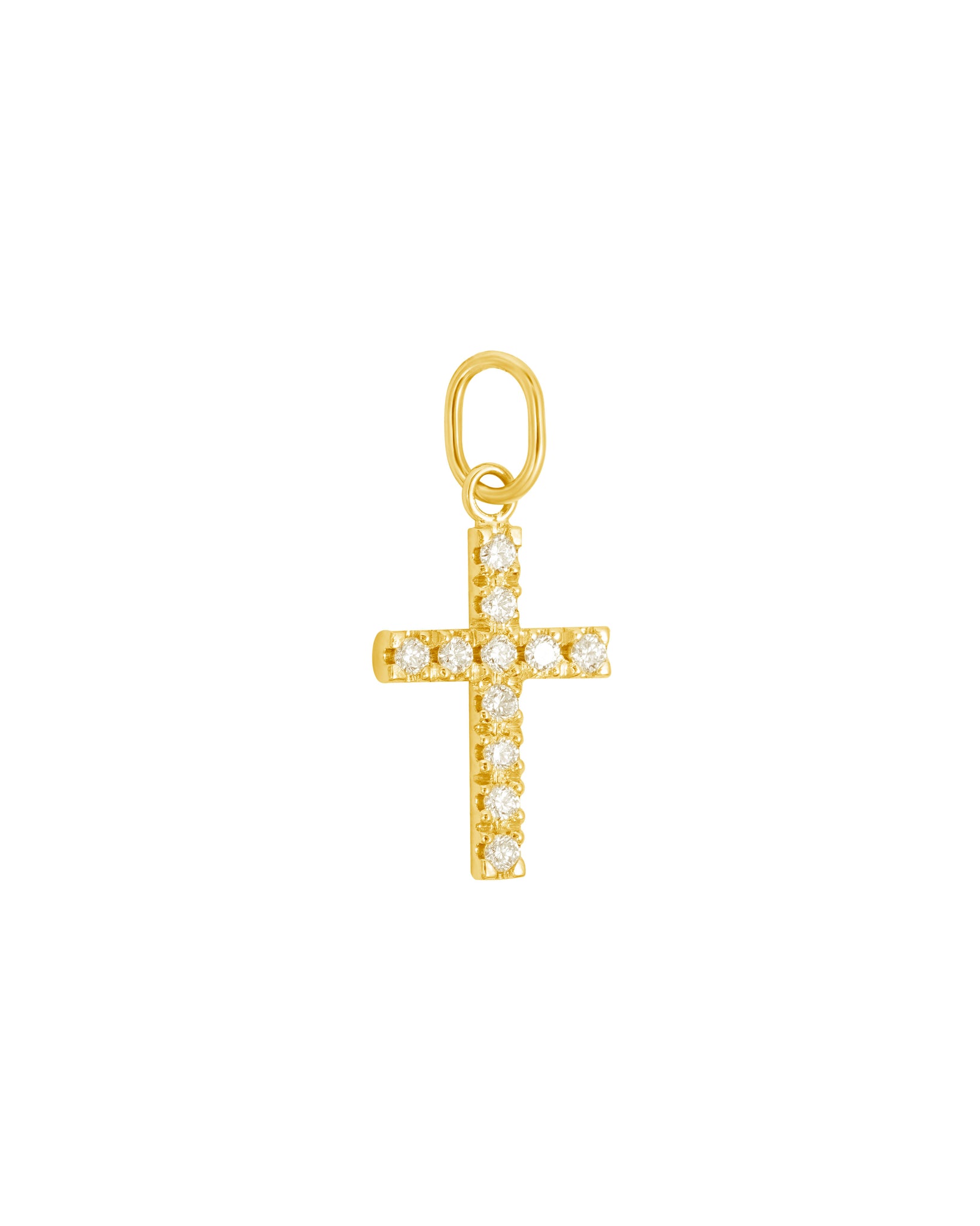 Cross diamond charm