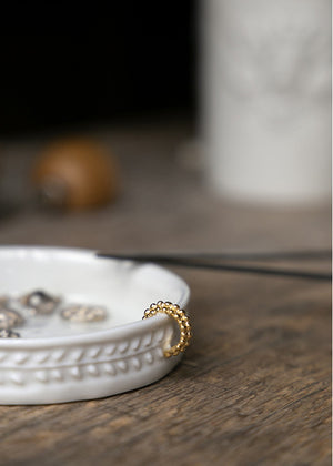 Earcuff in silver-gilt Cassiopée
