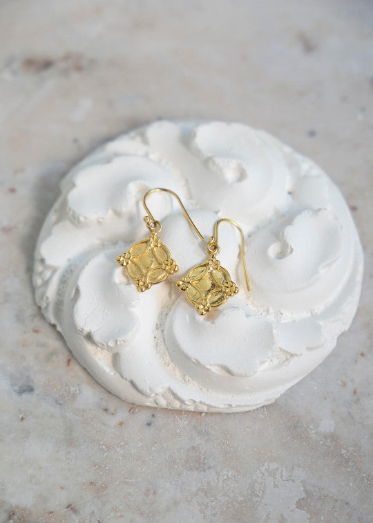 Earrings in silver-gilt Inés