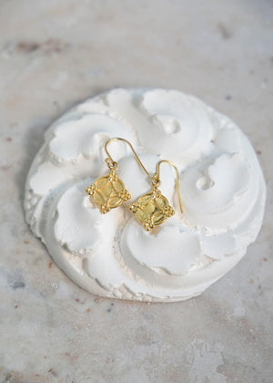 Earrings in silver-gilt Inés