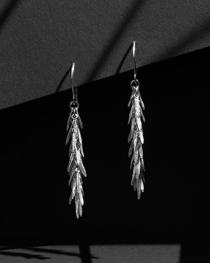 Feathers earrings