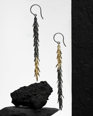 Feathers earrings