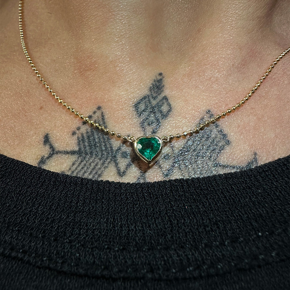 Emerald Small Heart