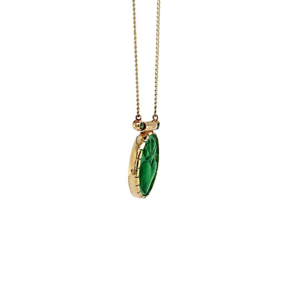 Ex Voto Green Murano Necklace