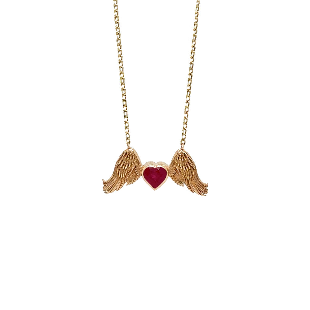 Flying Ruby Heart