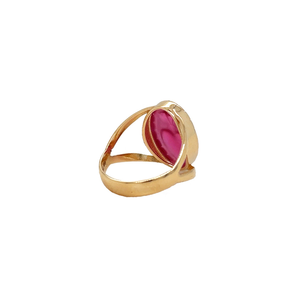 Ex Voto Red Murano Ring