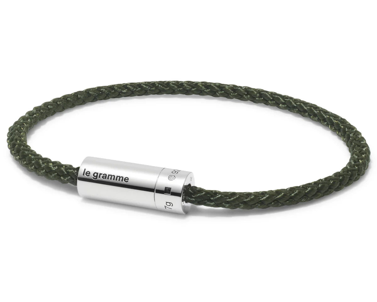 Khaki nato cable bracelet le 7g