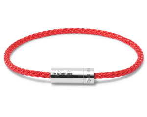Red nato cable bracelet le 7g