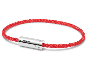 Red nato cable bracelet le 7g