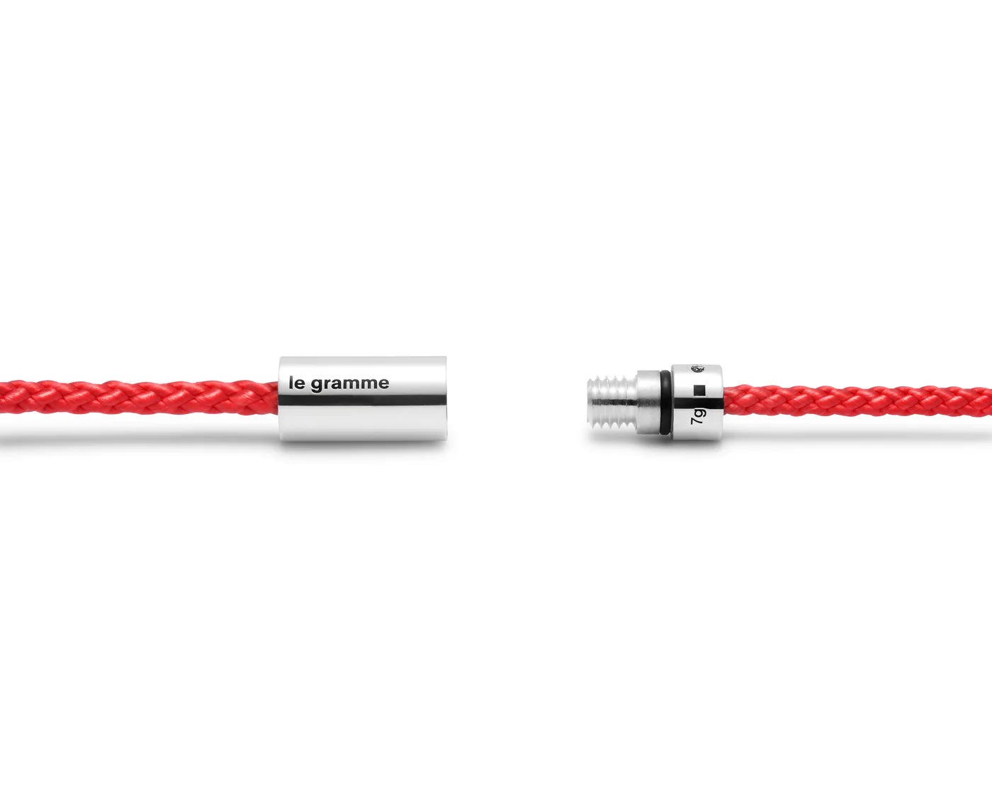 Red nato cable bracelet le 7g