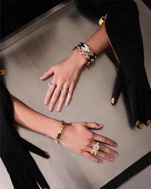 Mini Mish bracelet with diamonds