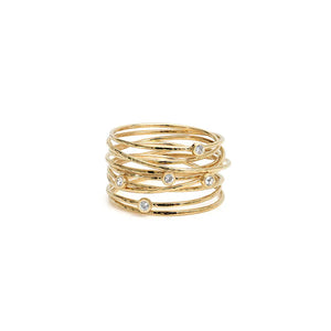 Rhinestones ring grand orient