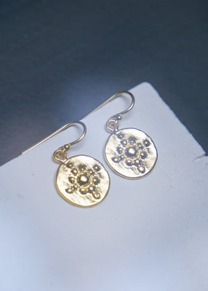 Earrings in silver-gilt Orion