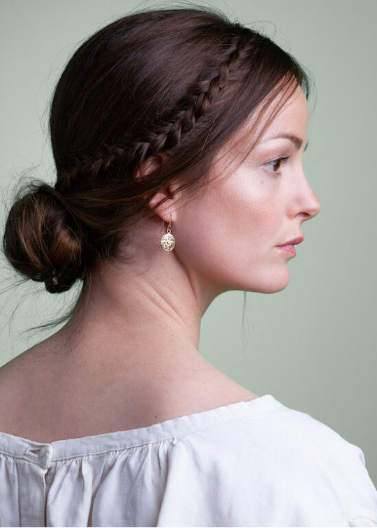 Earrings in silver-gilt Orion