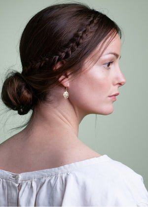 Earrings in silver-gilt Orion