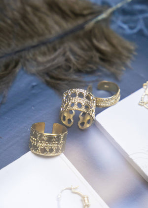 Ring in silver-gilt Dentelle
