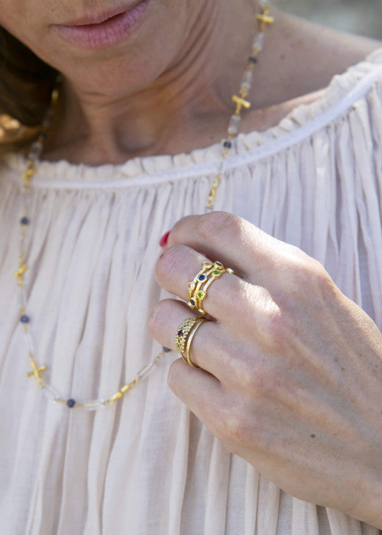 Ring in silver-gilt Joy