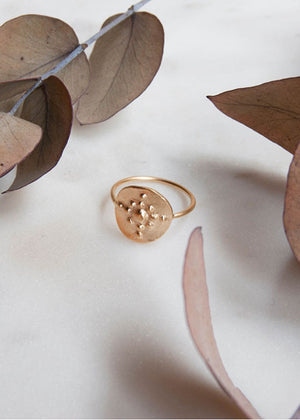 Ring in silver-gilt orion