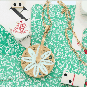 Sacha wheel of fortune necklace