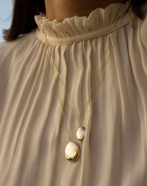 Photo locket necklace S