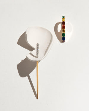 Neve Tzedek combination mono earpin 8 cm