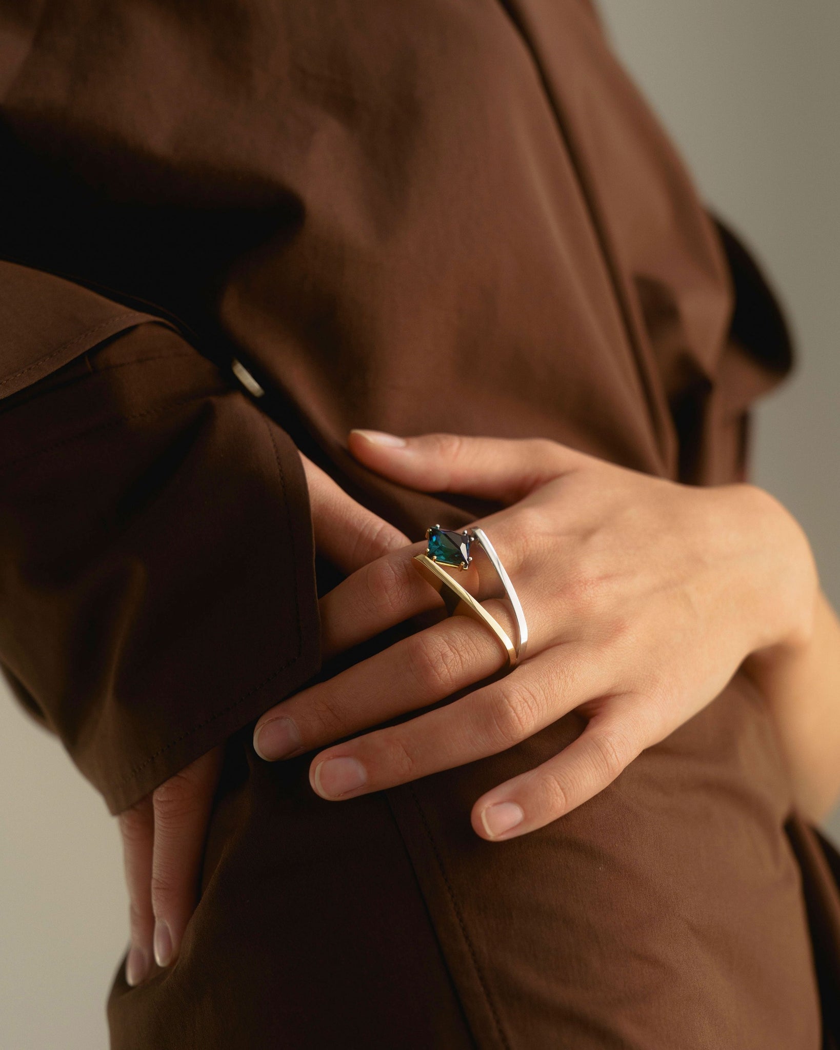 Omotesando ear cuff/ring L