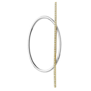 Roppongi mono earoval w diamonds