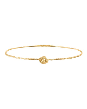 Bangle gold nugget bracelet