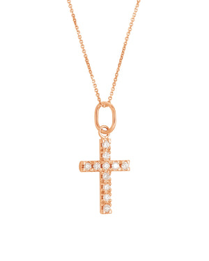 Cross diamond necklace