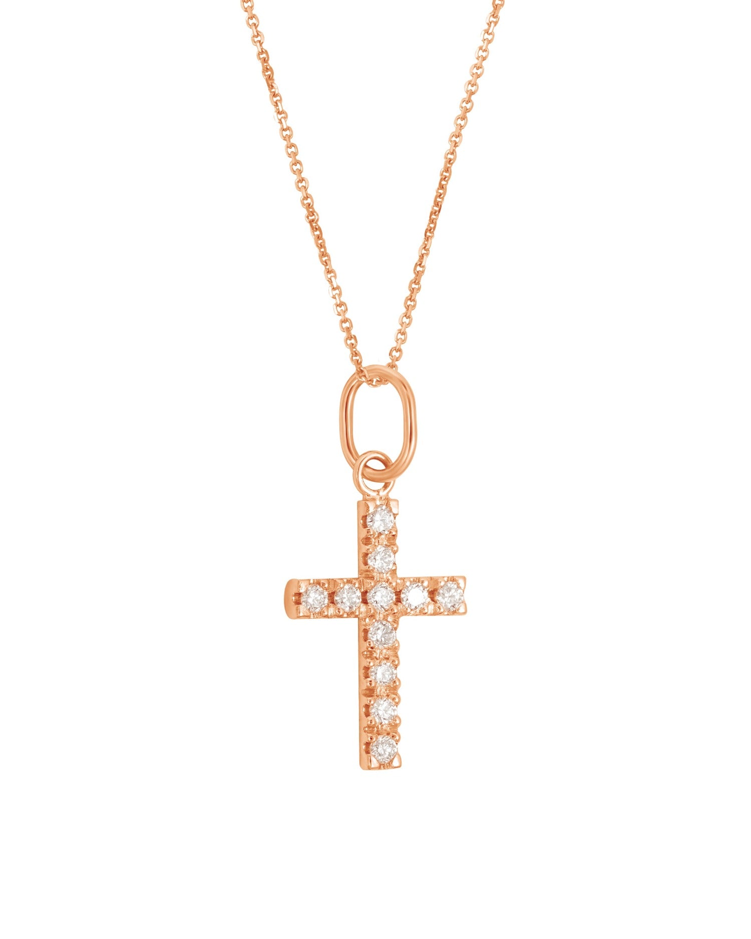 Cross diamond necklace
