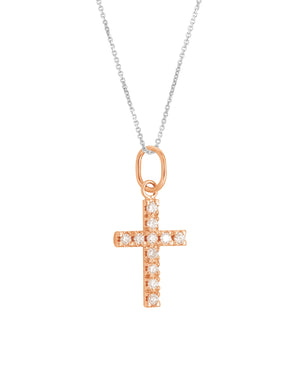 Cross diamond necklace