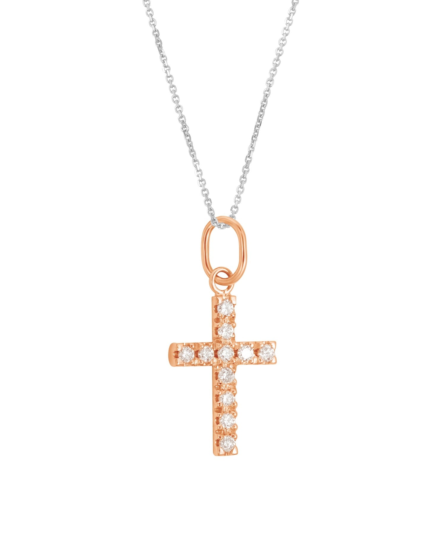 Cross diamond necklace